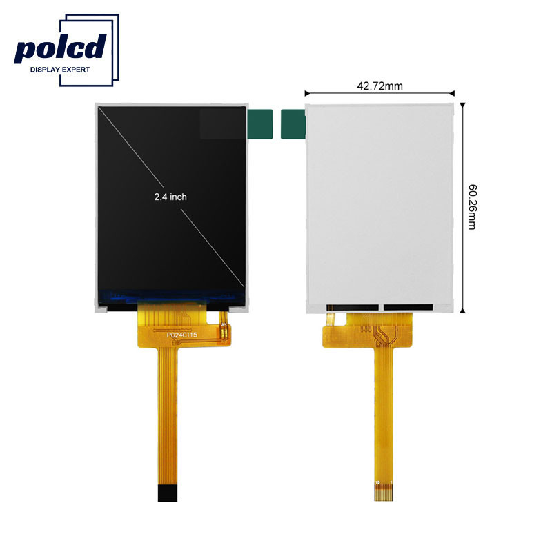 Polcd 260 Nit HD TFT ডিসপ্লে 240X320 2.4 ইঞ্চি Tft Lcd 4 ওয়্যার SPI