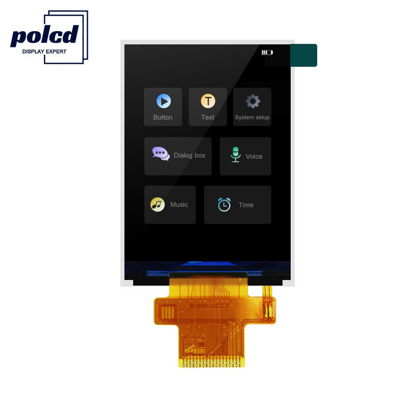Polcd 18 পিন 2.4 Spi Tft Lcd ডিসপ্লে ST7789V2 Tft টাচ স্ক্রিন ডিসপ্লে