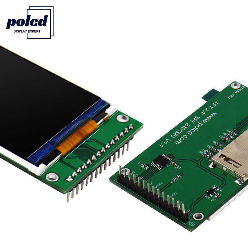 Polcd 240X320 2.4 ইঞ্চি Lcd Tft ডিসপ্লে ST7789V2 260 Nit TFT টাচ স্ক্রীন