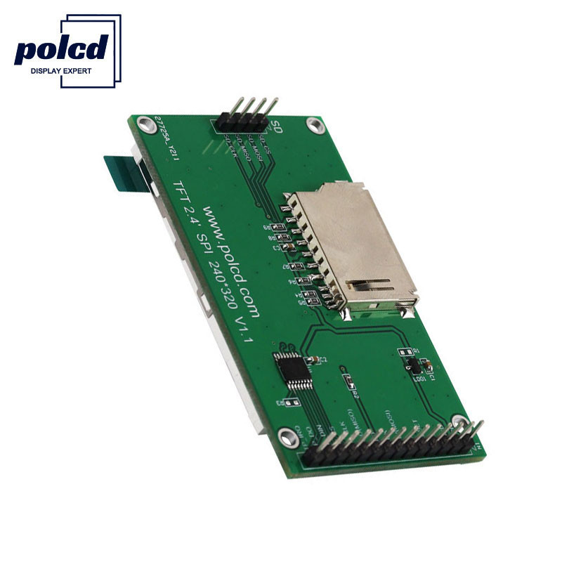 Polcd 240X320 2.4 ইঞ্চি Lcd Tft ডিসপ্লে ST7789V2 260 Nit TFT টাচ স্ক্রীন