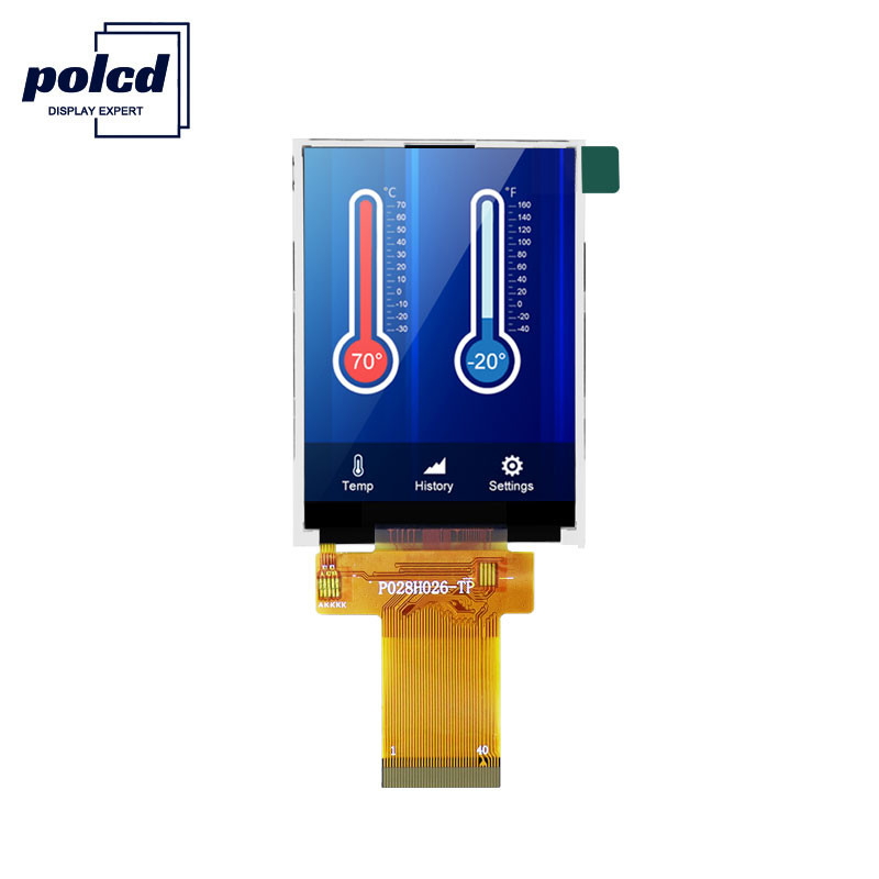 চিকিৎসার জন্য Polcd ILI9341V 2.8 ইঞ্চি Tft Lcd 350 Nit Lcd টাচ স্ক্রীন
