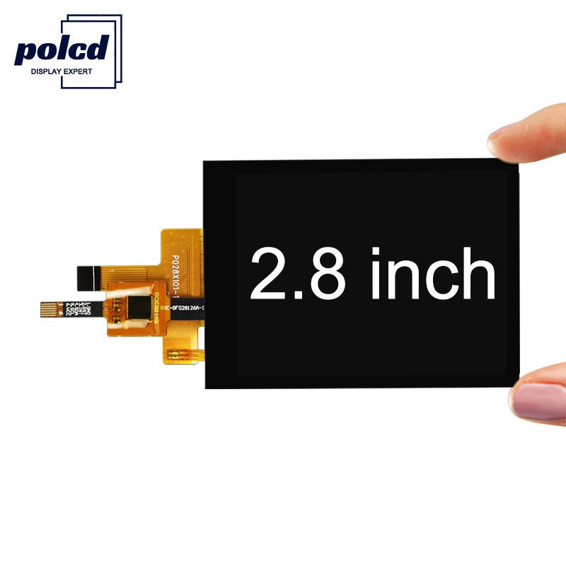 Polcd 300 Nit TFT ক্যাপাসিটিভ টাচ স্ক্রীন RoHS 2.8 ইঞ্চি Tft টাচ শিল্ড
