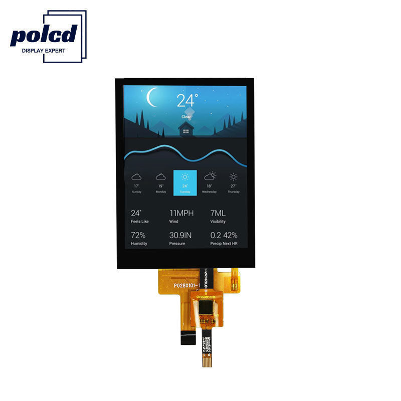 Polcd 240X320 Tft Lcd ক্যাপাসিটিভ টাচস্ক্রিন ST7789V 2.8 Tft Lcd শিল্ড রাস্পবেরি পাই