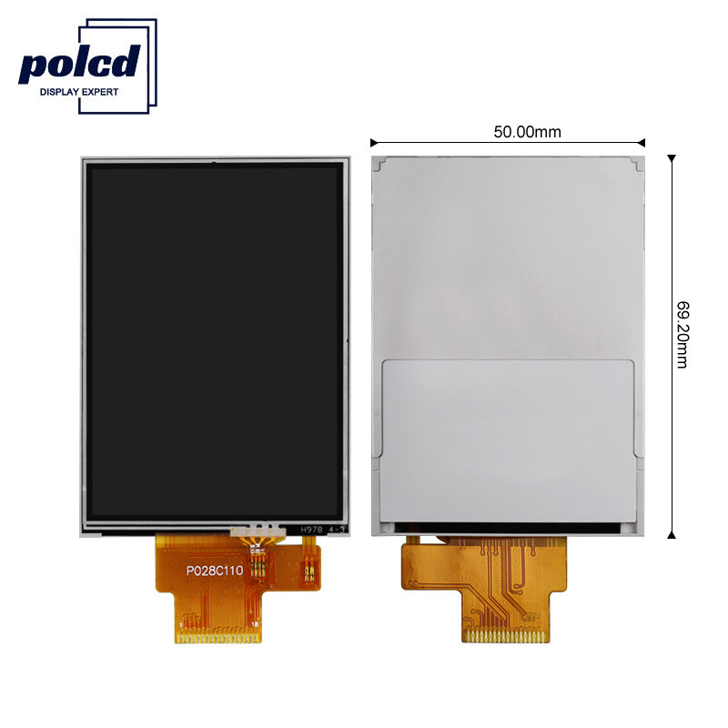 Polcd 4 ওয়্যার SPI 2.8 Lcd মডিউল RoHS 240X320 TFT প্রতিরোধী টাচ স্ক্রীন