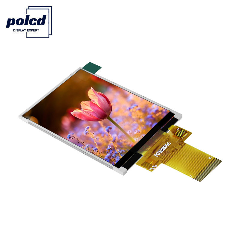 Polcd 350cd/M 3.2 ইঞ্চি রাস্পবেরি পাই ডিসপ্লে ILI9341V সূর্যের আলো পাঠযোগ্য Lcd ডিসপ্লে