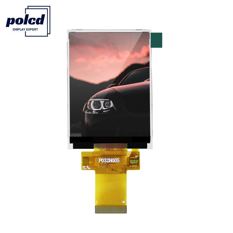 Polcd 350cd/M 3.2 ইঞ্চি রাস্পবেরি পাই ডিসপ্লে ILI9341V সূর্যের আলো পাঠযোগ্য Lcd ডিসপ্লে