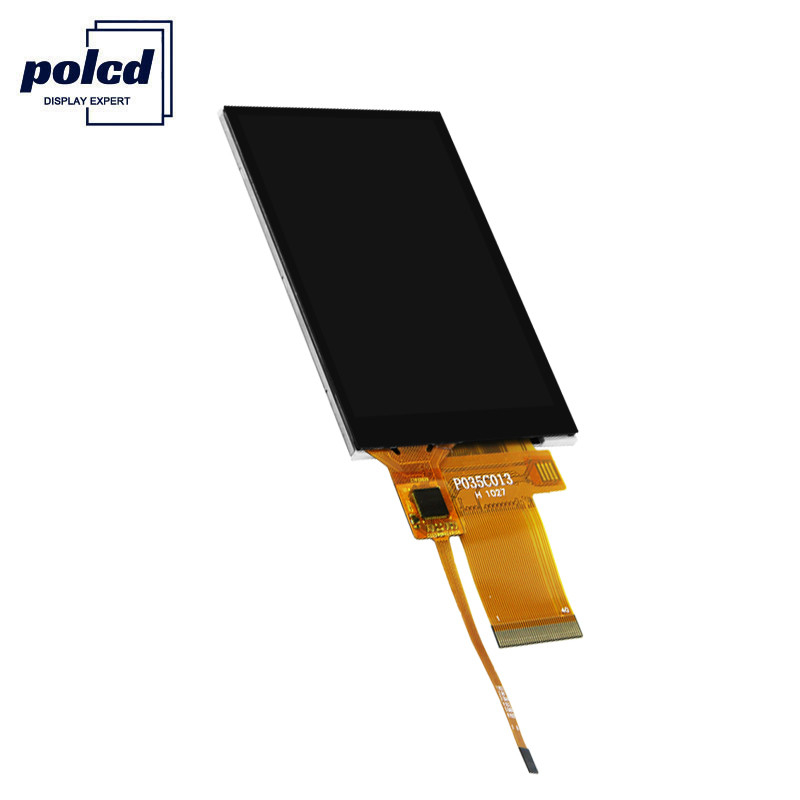 Polcd 450 ব্রাইটনেস Tft ক্যাপাসিটিভ 8080 MCU 3.5 ইঞ্চি Tft Lcd টাচ স্ক্রীন