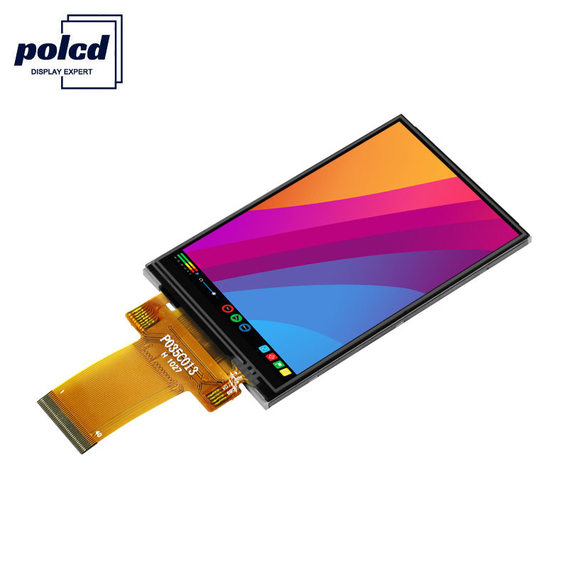 Polcd 8080 MCU 320X480 Lcd 3.5 ইঞ্চি 450 Nit TFT টাচ স্ক্রীন 12 0'CLOCK