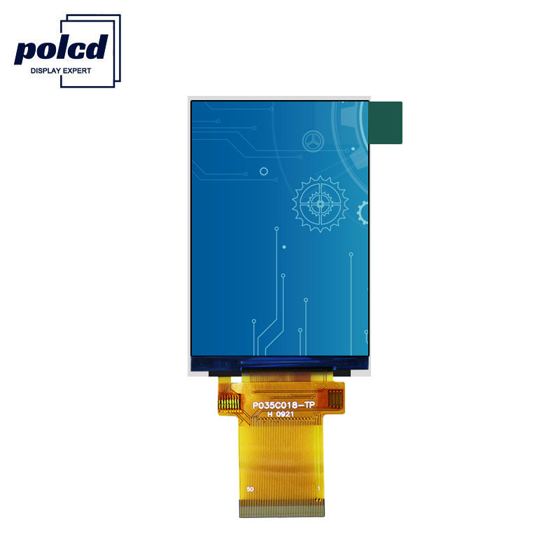 Polcd ILI9488 ডিসপ্লে Tft Lcd 12 0'CLOCK 3.5 Tft Lcd রাস্পবেরি পাই 48.96 মিমি