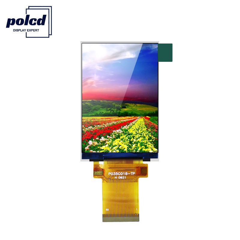 Polcd ILI9488 ডিসপ্লে Tft Lcd 12 0'CLOCK 3.5 Tft Lcd রাস্পবেরি পাই 48.96 মিমি