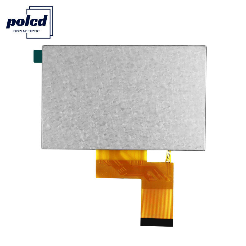 Polcd 24 বিট RGB Lcd 4.3 ইঞ্চি 800x480 TFT LCD ডিসপ্লে 53.86mm ইন্ডাস্ট্রিয়াল