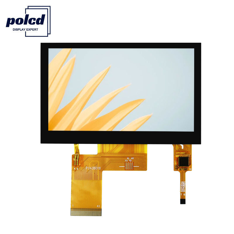Polcd Pixel 800x480 Tft ক্যাপাসিটিভ টাচ RGB 24 বিট 4.3 Tft Lcd টাচ স্ক্রীন