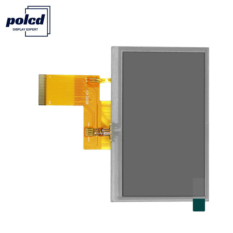 Polcd উজ্জ্বলতা 300 4.3 ইঞ্চি Tft Lcd ডিসপ্লে 800X480 TFT প্রতিরোধী টাচ স্ক্রীন