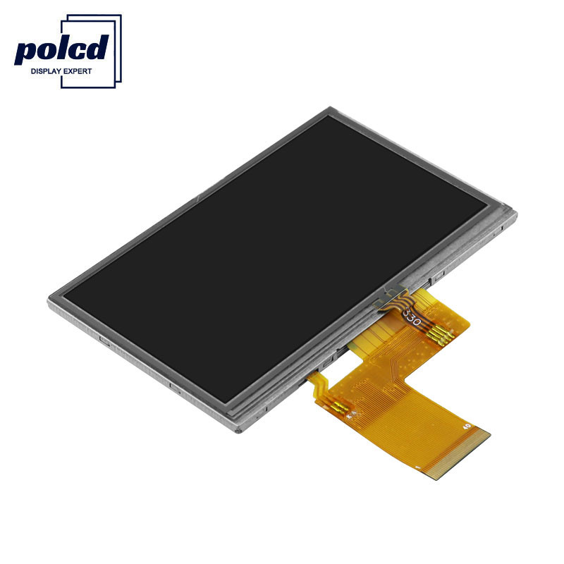 Polcd RGB 24 বিট 4.3 ইঞ্চি Tft Lcd ডিসপ্লে 480x272 ইন্ডাস্ট্রিয়াল টাচ স্ক্রীন