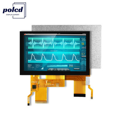 800x480 রেজোলিউশন এলসিডি টিএফটি ডিসপ্লে প্যানেল আরজিবি রঙ St7262 ক্যাপাসিটিভ টাচ প্যানেল