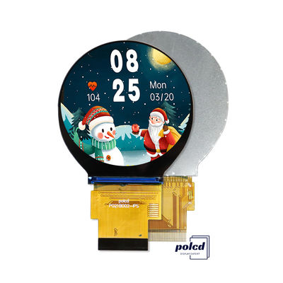 Polcd ২.১ ইঞ্চি ৪৮০x৪৮০ ছোট বৃত্তাকার বৃত্তাকার স্ক্রিন প্যানেল এসপিআই আরজিবি ইন্টারফেস বৃত্তাকার টিএফটি এলসিডি ডিসপ্লে