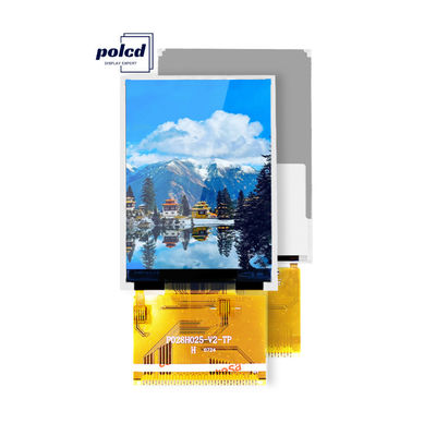 Polcd RoHS 2.8 ইঞ্চি HD TFT ডিসপ্লে 8080 MCU 16 বিট Tft Lcd ডিসপ্লে