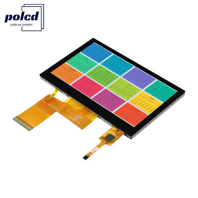 Polcd RGB 24 বিট ডিসপ্লে 4.3 ইঞ্চি ST7262E43 800x480 TFT টাচ স্ক্রীন
