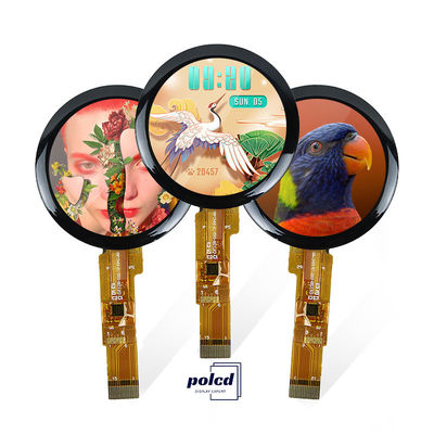 Polcd ১.২৮ ইঞ্চি ১.২৮' গোলাকার রঙের বৃত্তাকার টিএফটি ডিসপ্লে ২৪০x২৪০ এলসিডি GC9A01 ড্রাইভার আইপিএস এলসিডি মডিউল