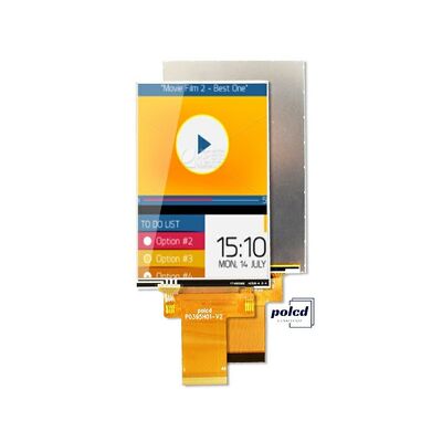 Polcd কাস্টম 3.95 ইঞ্চি 320x480 আইপিএস Tft এলসিডি আরজিবি ইন্টারফেস স্পর্শ সহ তরল স্ফটিক প্রদর্শন মডিউল
