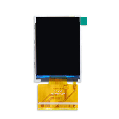 Polcd ছোট 2.8 ইঞ্চি 240x320 QVGA উচ্চ উজ্জ্বলতা 300nits SPI ইন্টারফেস আইপিএস টিএফটি প্রদর্শন