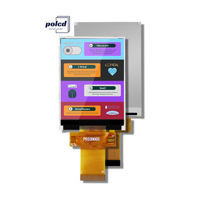 Polcd 350nit 3.2 ইঞ্চি রাস্পবেরি পাই ডিসপ্লে ILI9341V সানলাইট রিডেবল এলসিডি ডিসপ্লে