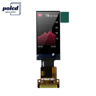 Polcd 80x160 Pixels 0.96 Tft ডিসপ্লে 1.5mm TFT LCD মডিউল 400 Nit