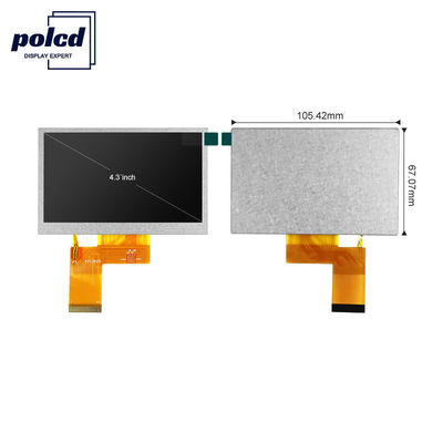 Polcd ST7262E43 4.3 ইঞ্চি ক্যাপাসিটিভ টাচ স্ক্রিন 40 পিন Lcd 800x480 300 Nit