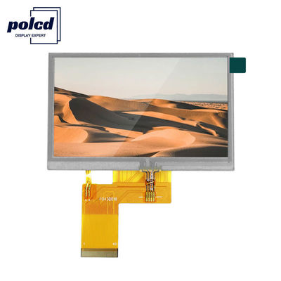 Polcd ST7262E43 4.3 ইঞ্চি Hdmi Lcd 800x480 টাচ ডিসপ্লে প্যানেল RGB 24 বিট